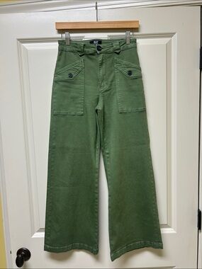 Kut from the Kloth Olive Green High-Rise Utility Pants